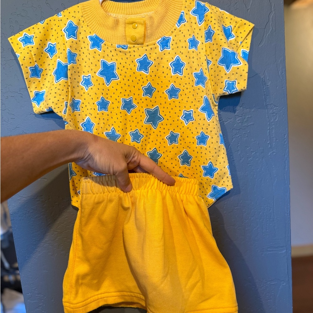 Healthtex Yellow and Blue Star Baby Outfit